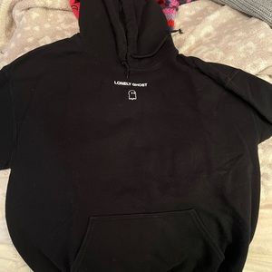 Black Lonely Ghost Hoodie